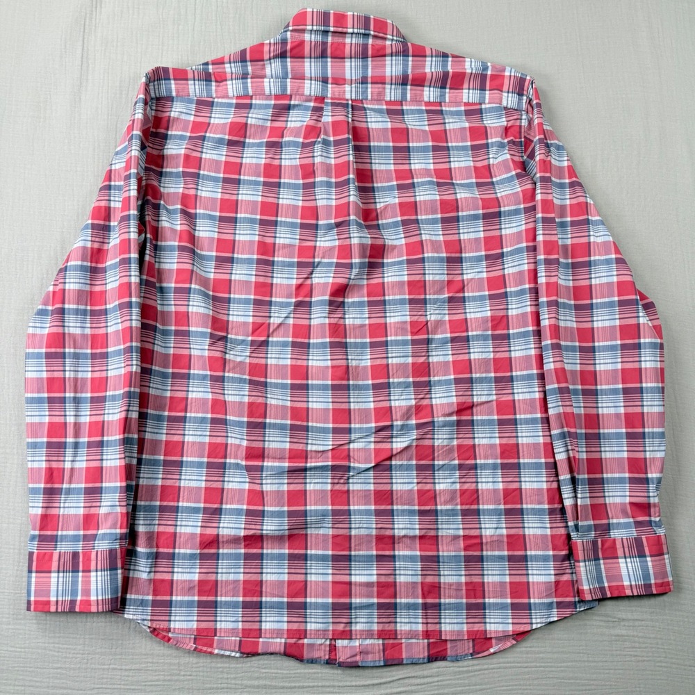 Vineyard Vines On-The-Go Performance Shirt Mens Large Red Plaid Button Down OTG - Picture 3 of 6